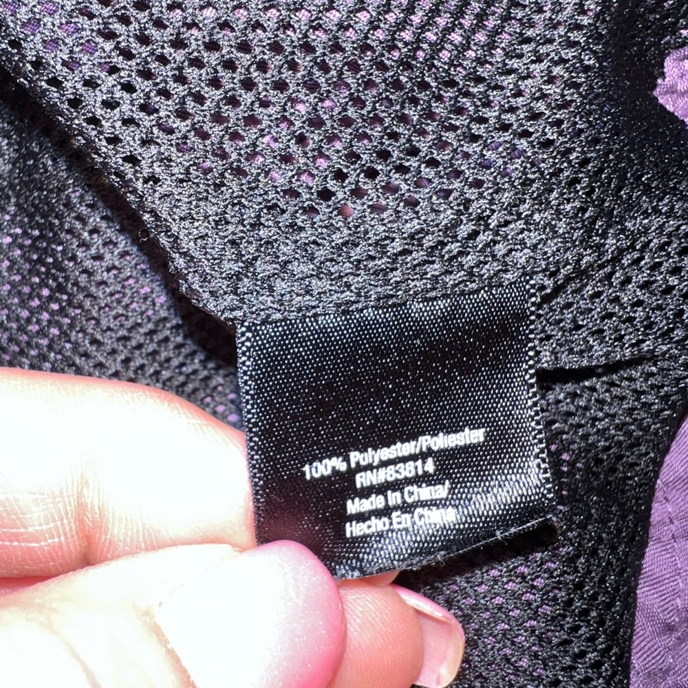 SJB Active purple/black lightweight lined jacket. Size Medium - Picture 8 of 8